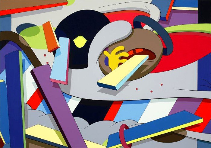 KAWS, Where the End Starts, 2011. Acrylic on canvas. 84 x 120 inches. Collection of the Modern Art Museum of Fort Worth, Gift of the Director's Council and Museum purchase, 2012