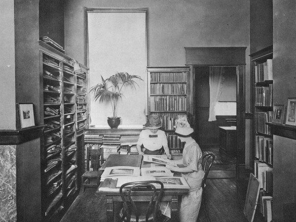 Carnegie Public Library Interior, Fort Worth, Texas, circa 1910 