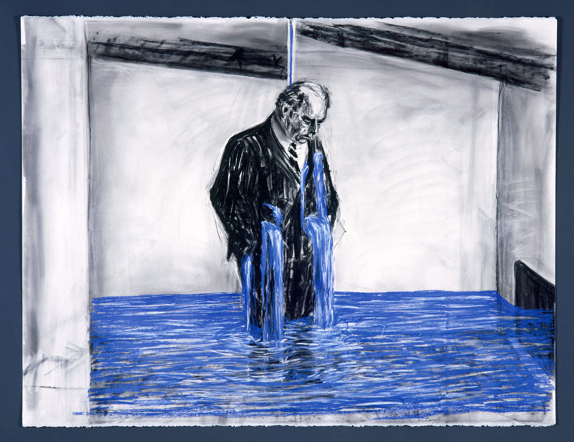 William Kentridge  Drawing for the film Stereoscope [Felix Crying], 1998-99. 