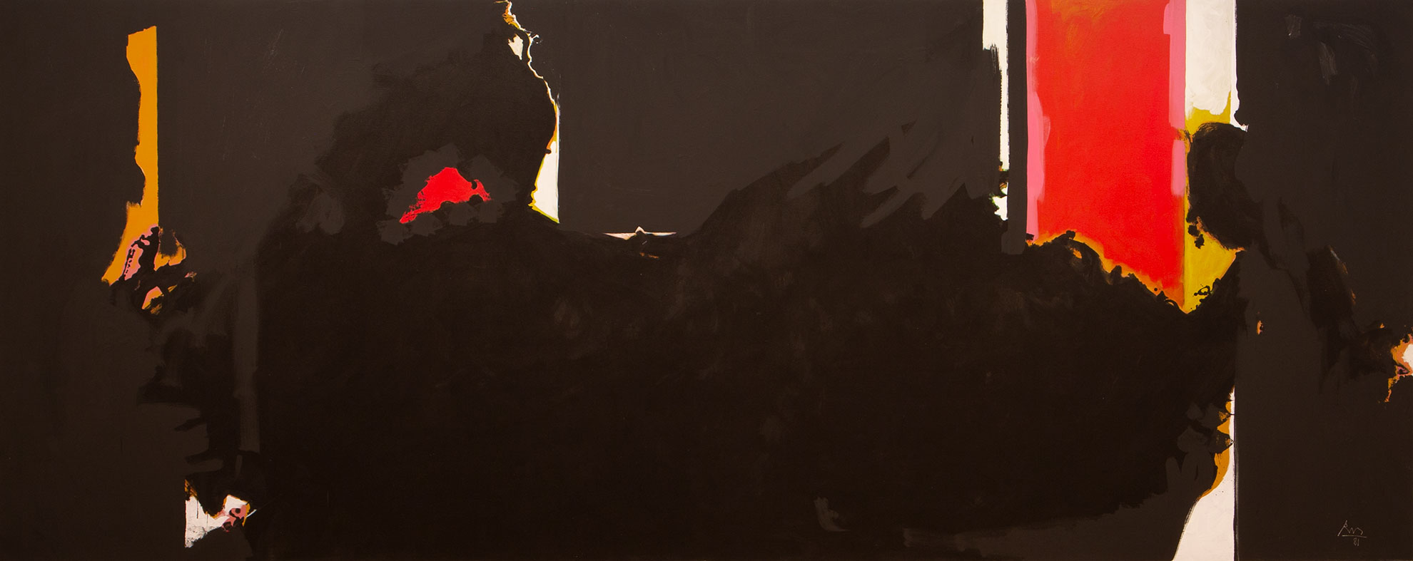 Robert Motherwell,  Face of the Night (For Octavio Paz), 1981