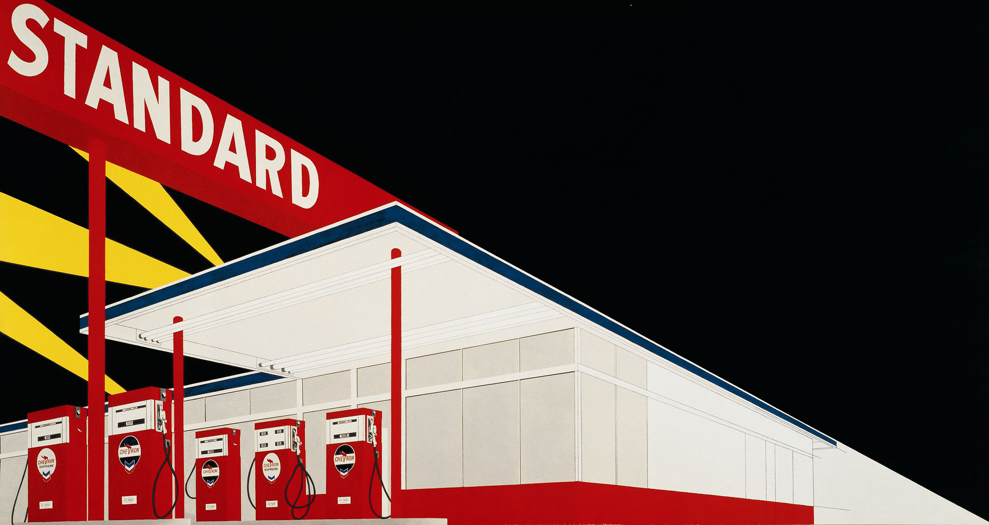 ​​​Ed Ruscha,   Standard Station, Amarillo, Texas, 1963 