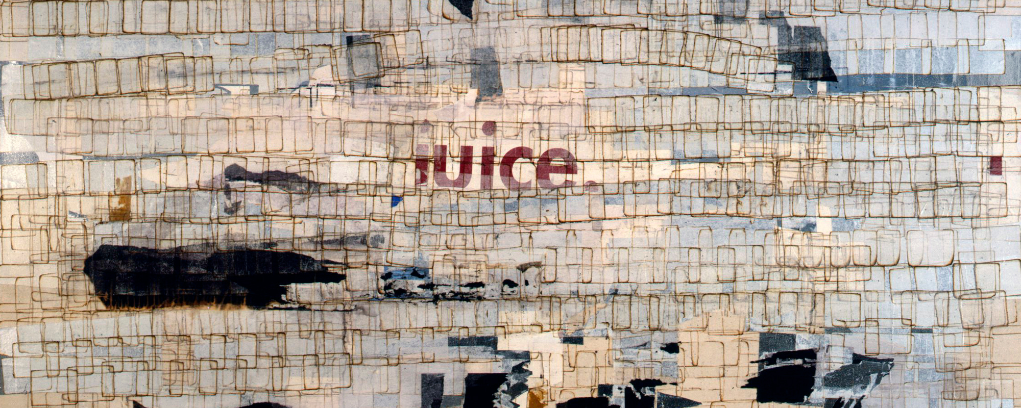 Mark Bradford,  Juice (detail), 2003. 