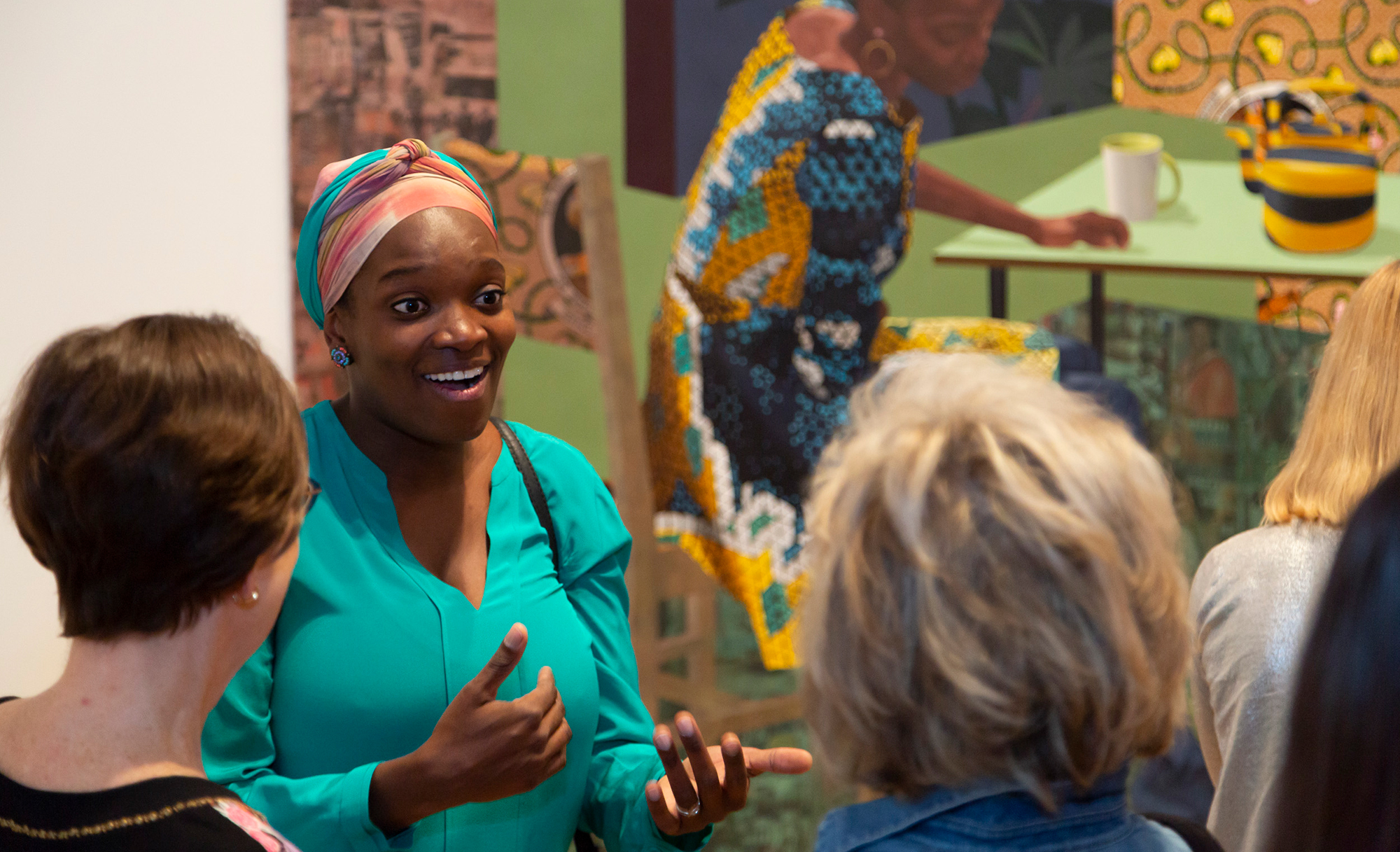 Artist Njideka Akunyili Crosby at her Director's Council opening