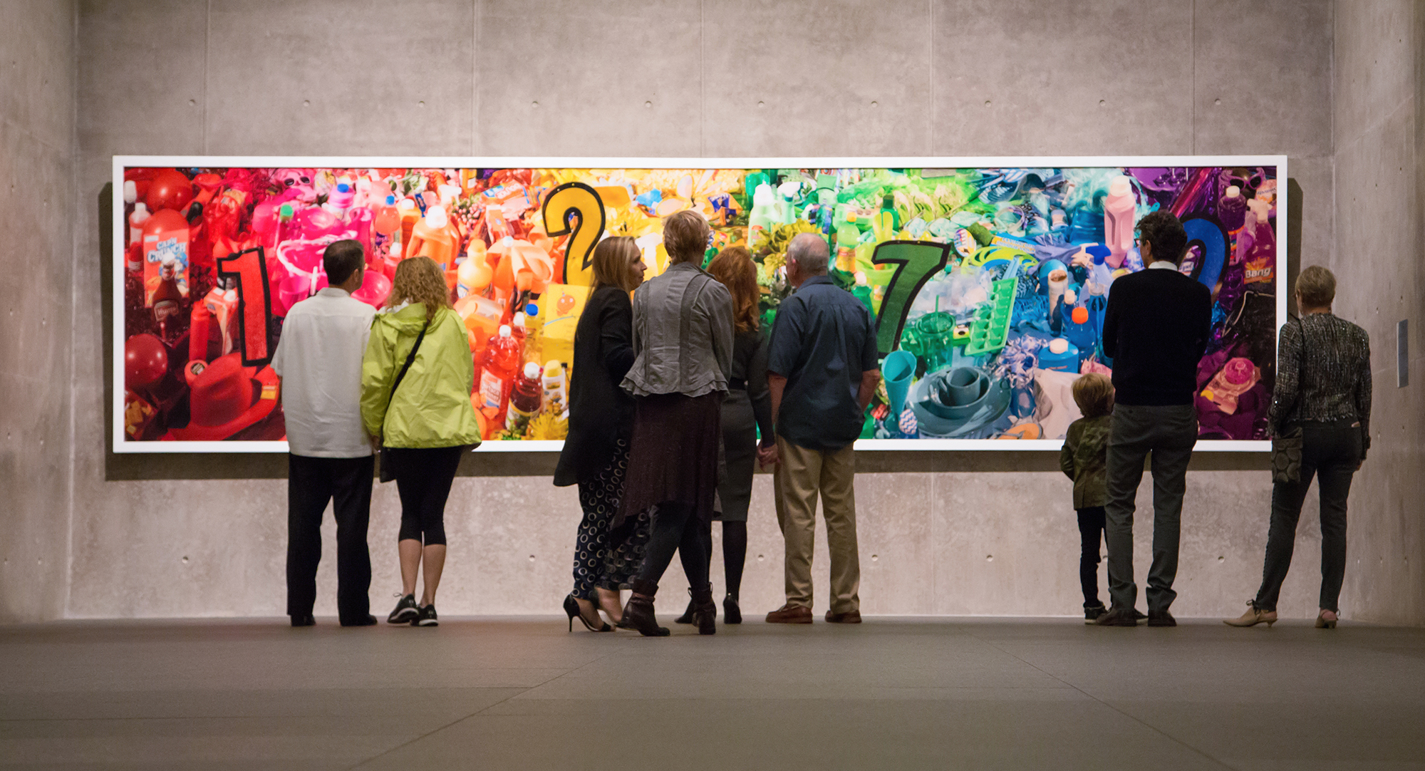 Members at an exhibition opening