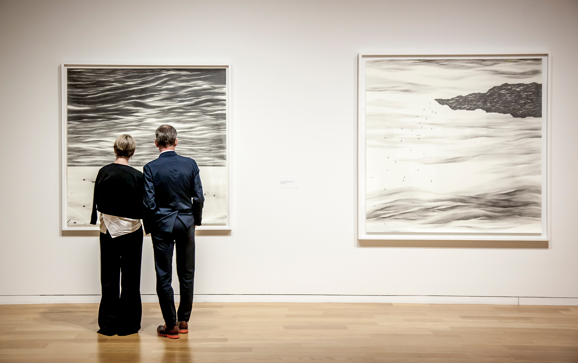 Guests in Robyn O'Neil exhibtion