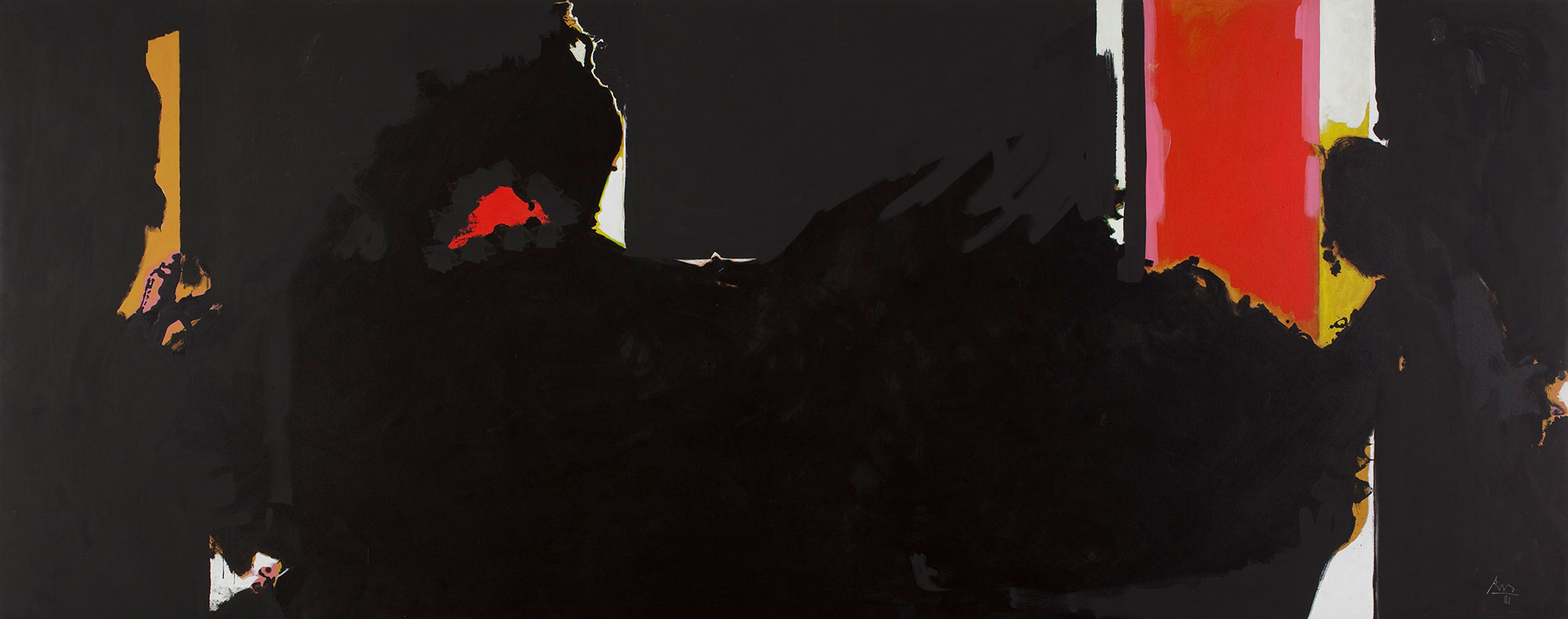 Robert Motherwell, Face of the Night (For Octavio Paz), 1981