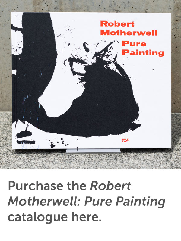 Robert Motherwell: Pure Painting catalogue