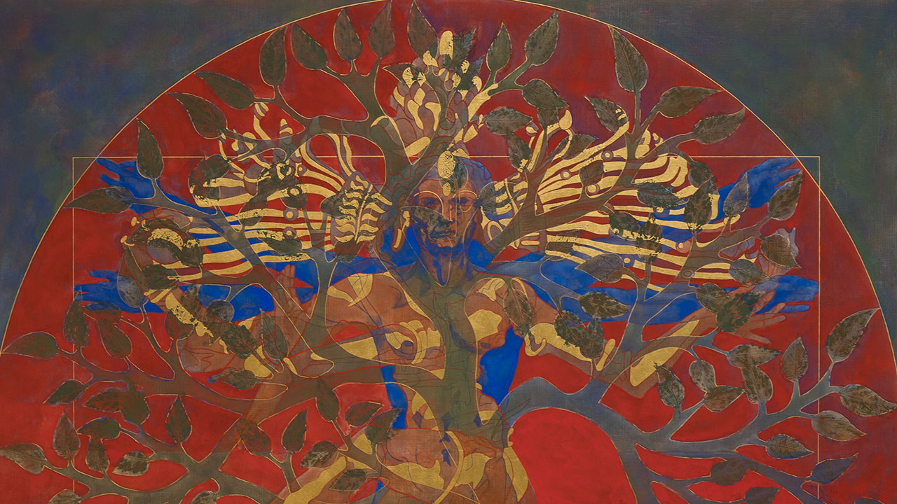 Gabriel Orozco's 2023 work "Vitruvius Nataraja"