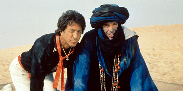 Two men in the desert