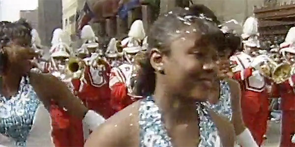 Dancers in marching band