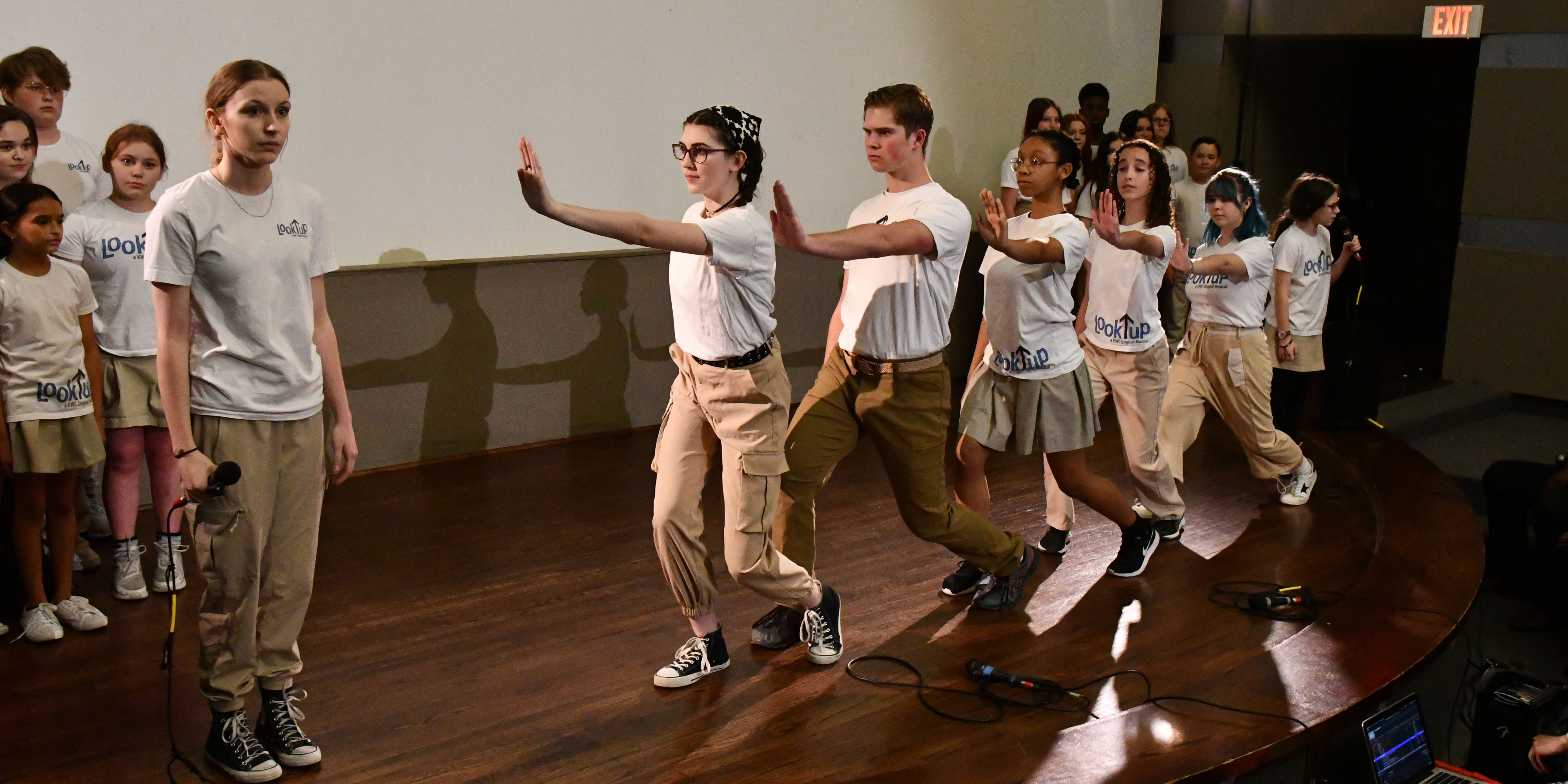 Children performing in poetry slam