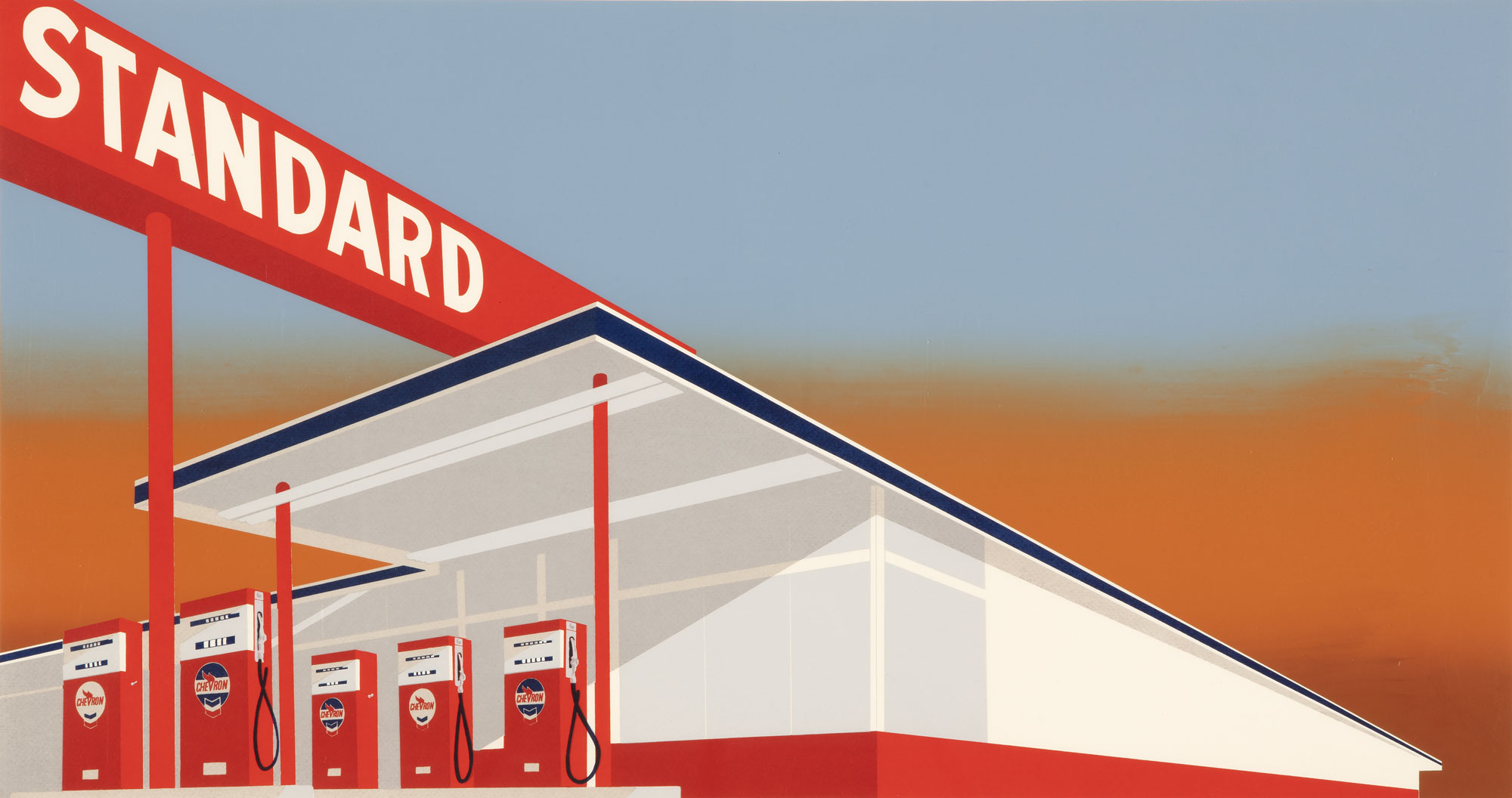 Edward Ruscha, Standard Station, 1966