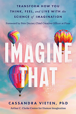 Imagine That book cover with hot air balloons