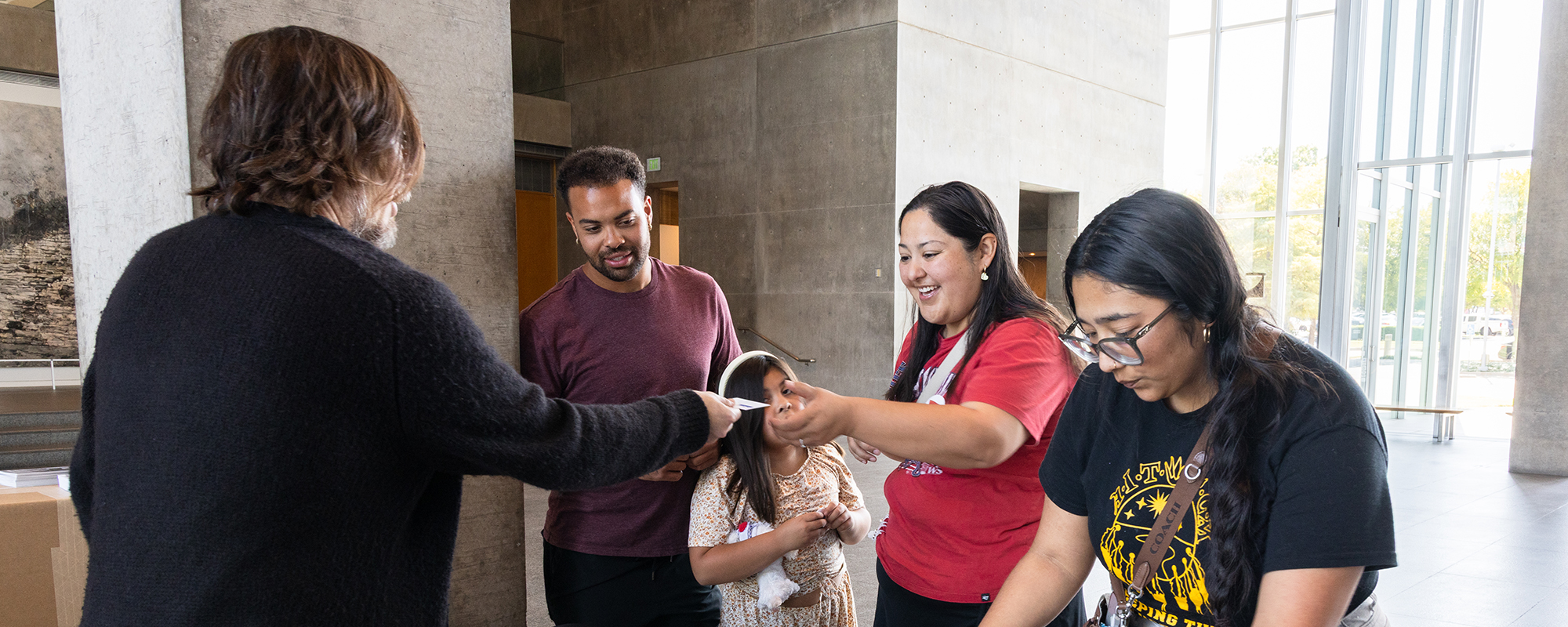 Educators in Modern Grand Lobby
