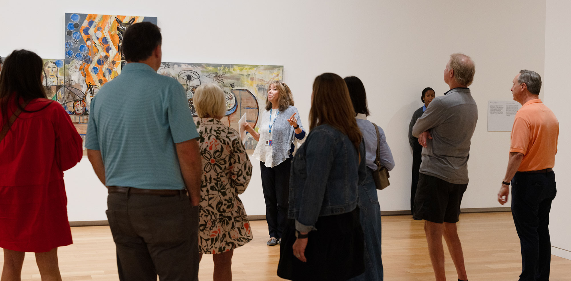 Docent tour in the galleries