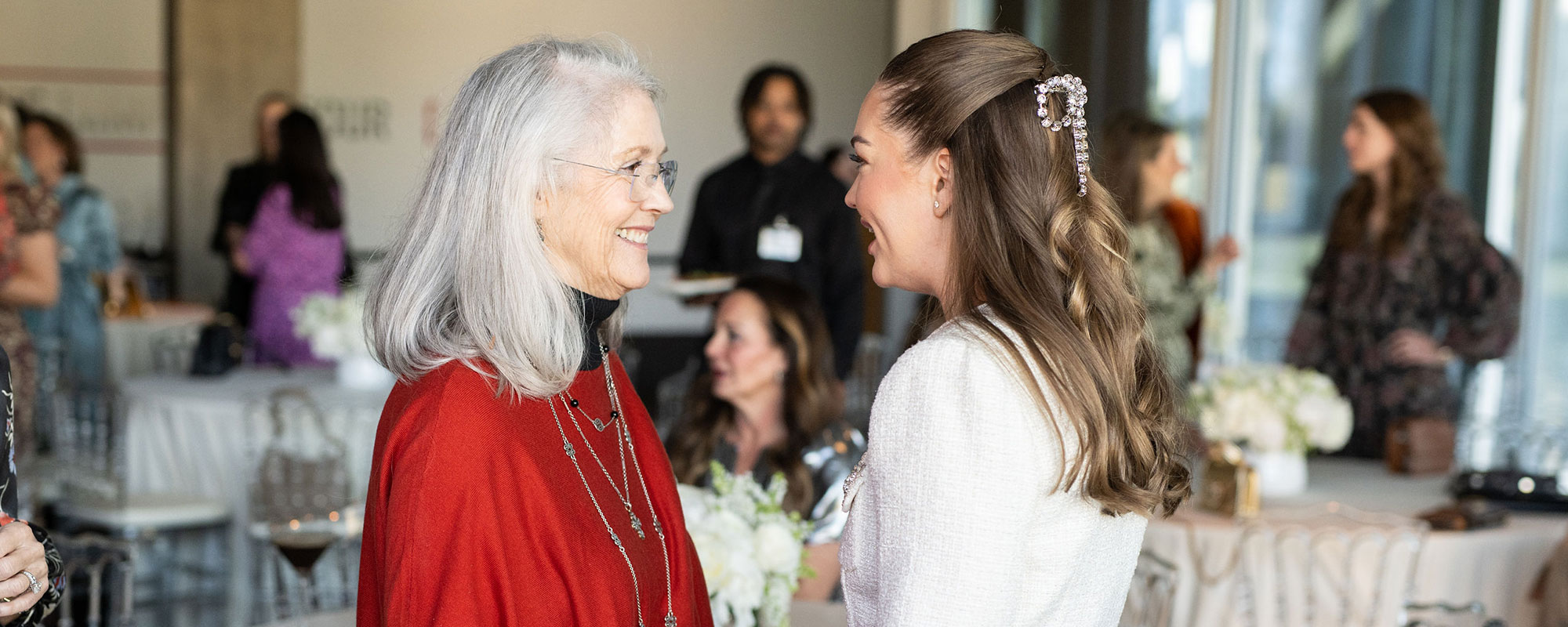 Grandmother and grandaughter