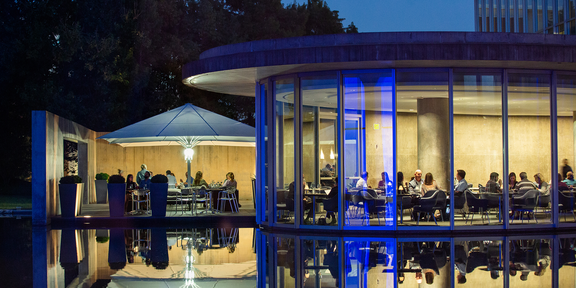 Cafe Modern in the evening