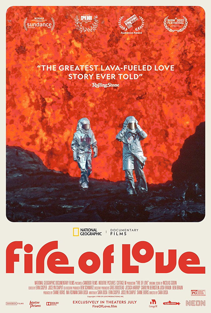 fire_of_love_poster_two_figures_in_front_of_volcano