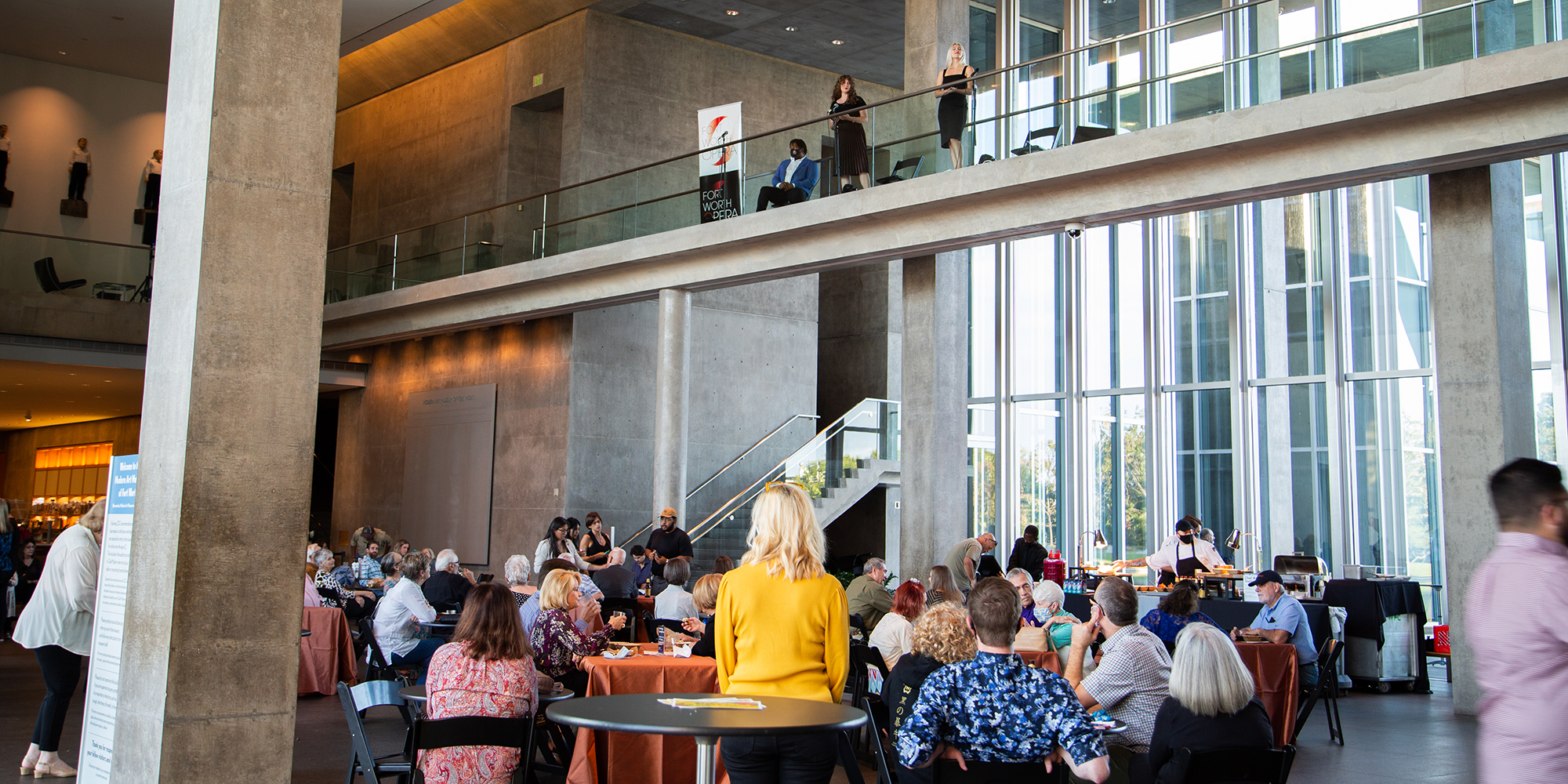 guests in the lobby