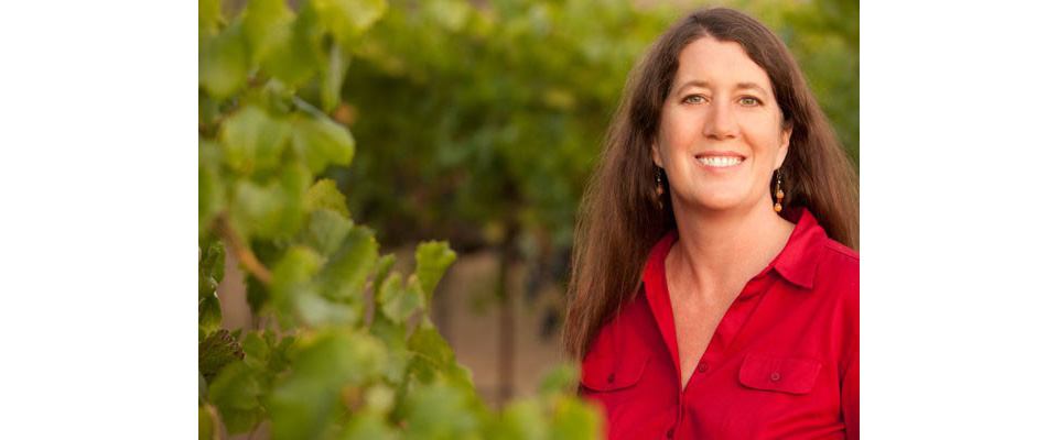 Melissa Moholt-Siebert of Ancient Oak Cellars in vineyards